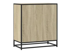Aparador de roble Sonoma 68x35x76 cm madera de ingeniería