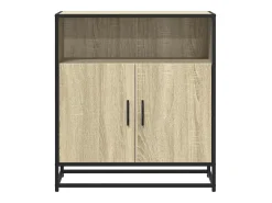 Aparador de roble Sonoma 68x35x76 cm madera de ingeniería