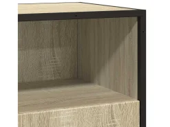 Aparador de roble Sonoma 68x35x76 cm madera de ingeniería