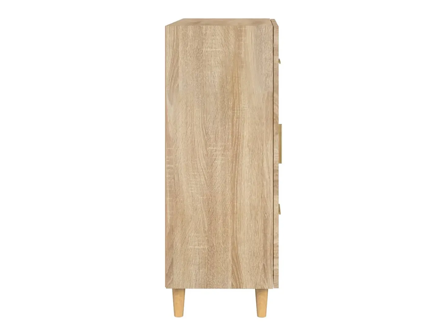 Aparador de roble Sonoma 69,5x34x90 cm madera de ingeniería