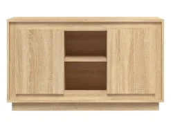 Aparador de roble Sonoma 102x35x60 cm madera de ingeniería