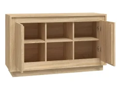 Aparador de roble Sonoma 102x35x60 cm madera de ingeniería