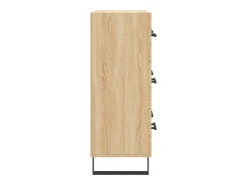 Aparador de roble Sonoma 69,5x34x90 cm madera de ingeniería