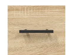 Aparador de roble Sonoma 69,5x34x90 cm madera de ingeniería