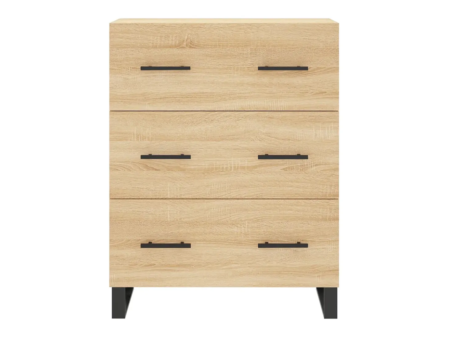 Aparador de roble Sonoma 69,5x34x90 cm madera de ingeniería
