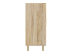 Aparador de roble Sonoma 90x34x80 cm madera de ingeniería