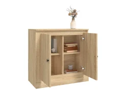 Aparador de roble Sonoma 70x35,5x67,5 cm madera de ingeniería