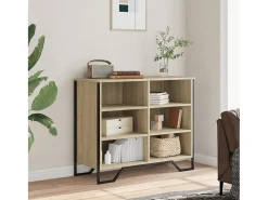 Aparador de roble Sonoma 91x35,5x74,5 cm madera de ingeniería