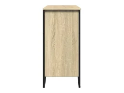 Aparador de roble Sonoma 91x35,5x74,5 cm madera de ingeniería