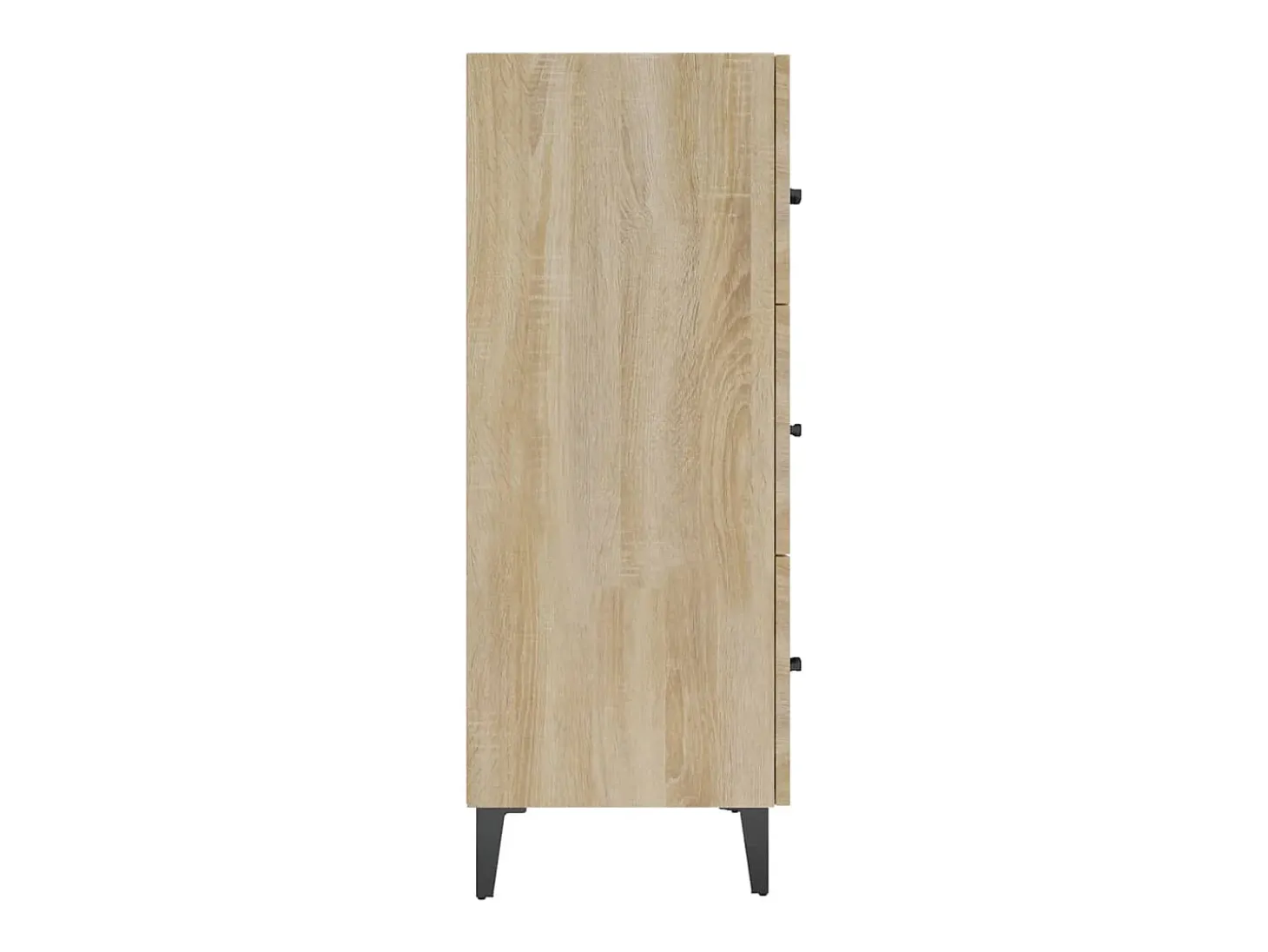 Aparador de roble Sonoma 69,5x34x90 cm madera de ingeniería