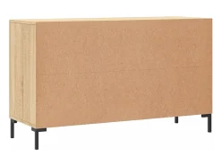 Aparador de roble Sonoma 100x36x60 cm madera de ingeniería