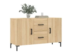 Aparador de roble Sonoma 100x36x60 cm madera de ingeniería