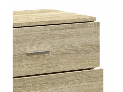 Aparador de roble Sonoma 60x39x80 cm madera de ingeniería