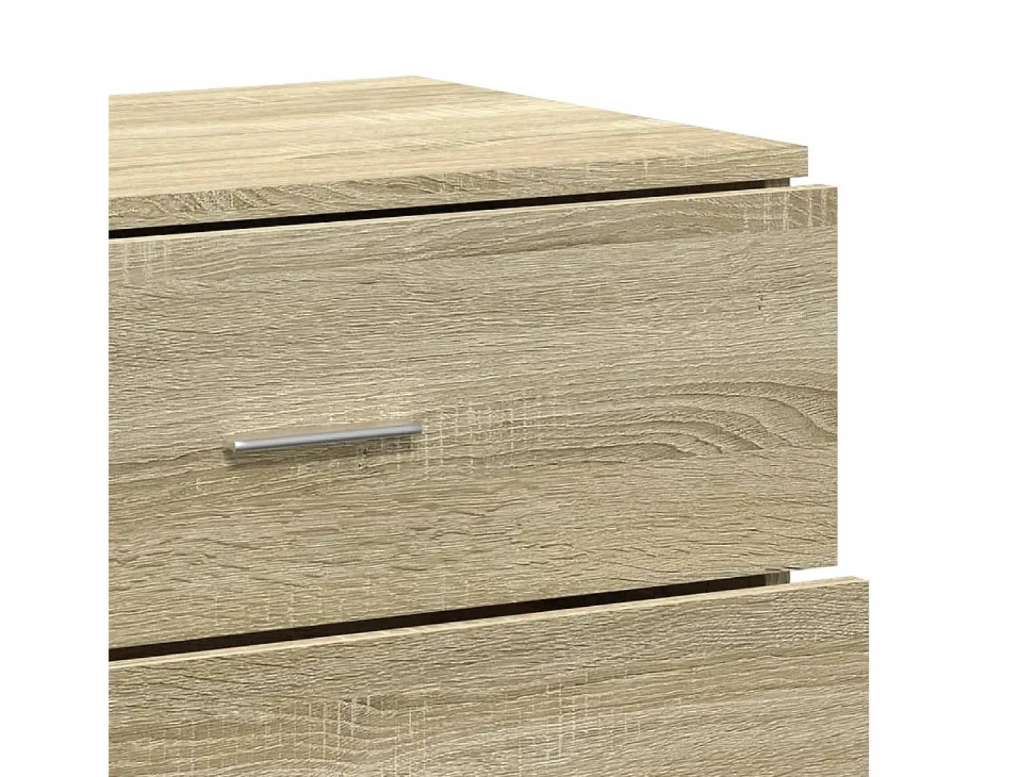 Aparador de roble Sonoma 60x39x80 cm madera de ingeniería