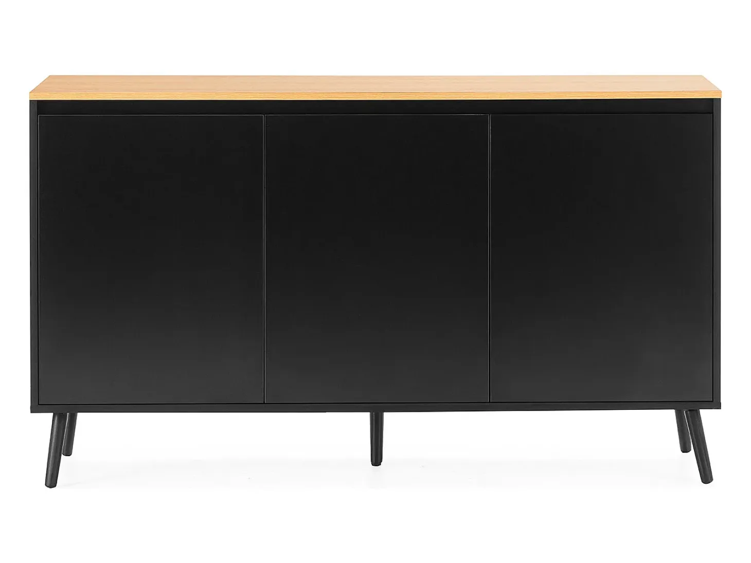 Aparador Desi 3 puertas color Negro