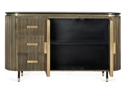 Aparador en madera de mango y bronce 150cm