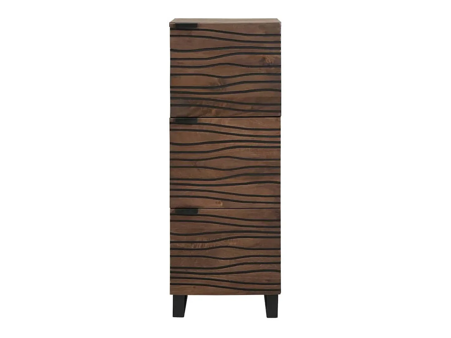 Aparador en madera de nogal Marrón 40 x 33,5 x 110 cm
