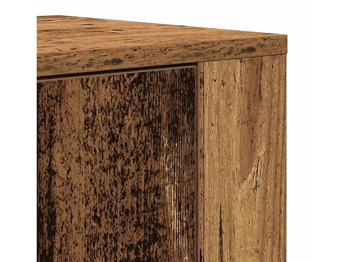Aparador envejecido de 80x33x150 cm en madera de ingeniería