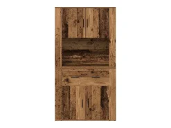 Aparador envejecido de 80x33x150 cm en madera de ingeniería
