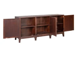 Aparador Gazba 3 puertas madera de acacia 183 cm
