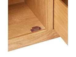 Aparador grande 3 cajones madera maciza roble 110x33,5x70 cm