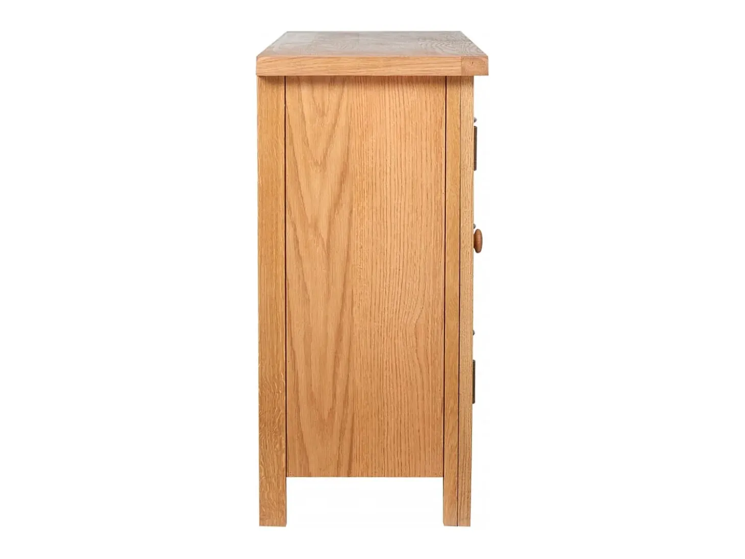 Aparador grande 3 cajones madera maciza roble 110x33,5x70 cm