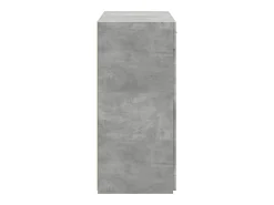 Aparador gris hormigón 80x42,5x93 cm madera de ingeniería