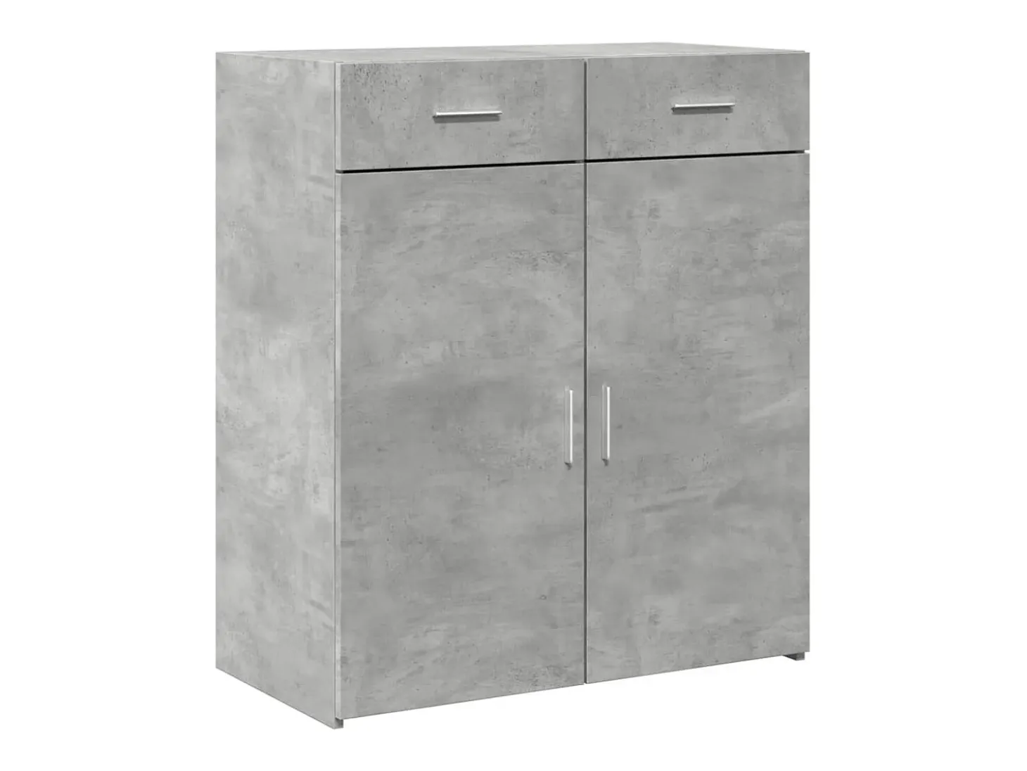 Aparador gris hormigón 80x42,5x93 cm madera de ingeniería