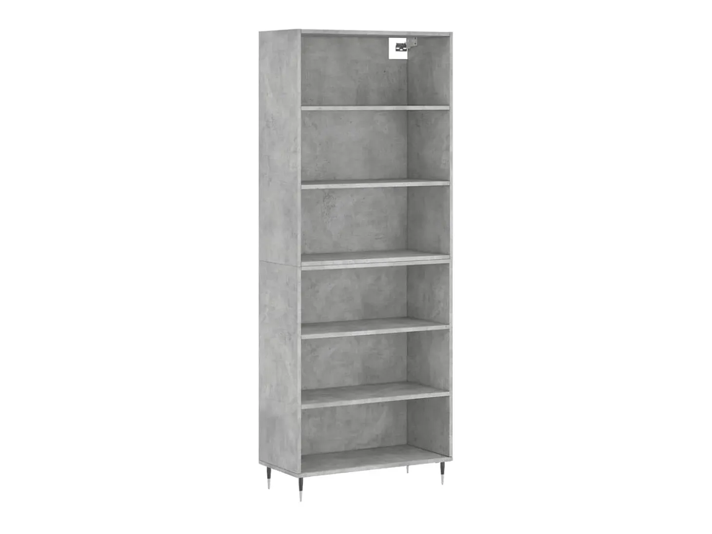 Aparador gris hormigón 69,5x32,5x180 cm madera de ingeniería