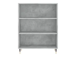 Aparador gris hormigón 69,5x32,5x180 cm madera de ingeniería
