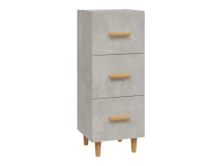 Aparador Gris Hormigón 34,5x34x90 cm Madera de Ingeniería