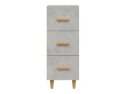 Aparador Gris Hormigón 34,5x34x90 cm Madera de Ingeniería
