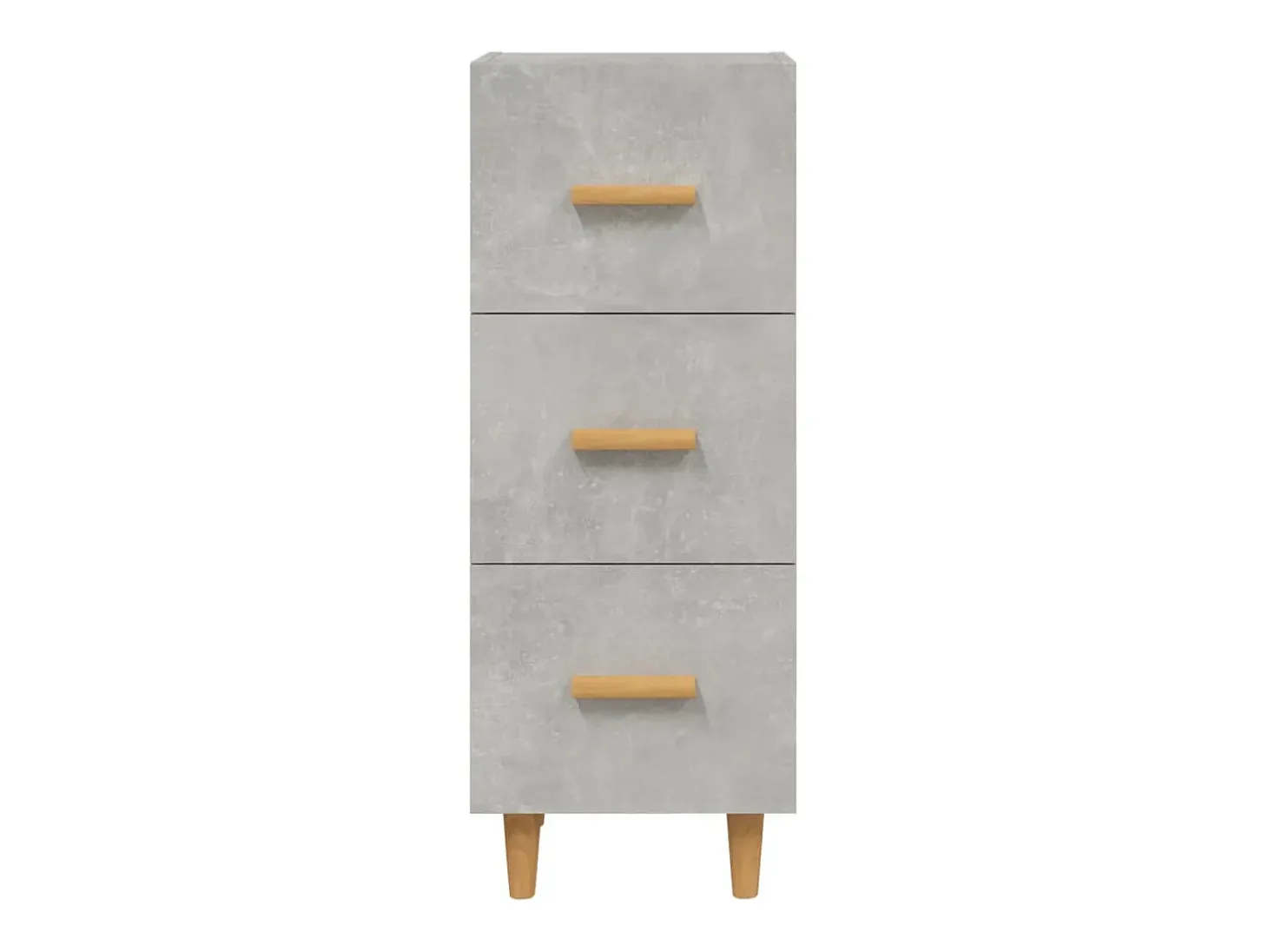 Aparador Gris Hormigón 34,5x34x90 cm Madera de Ingeniería