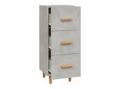Aparador Gris Hormigón 34,5x34x90 cm Madera de Ingeniería