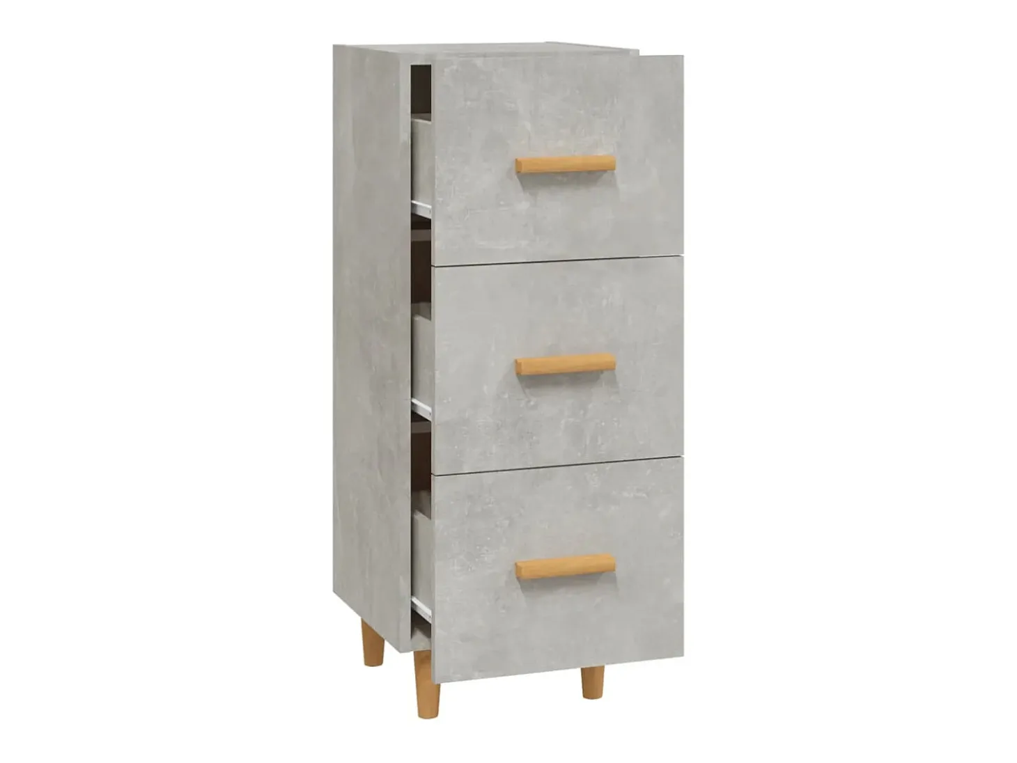 Aparador Gris Hormigón 34,5x34x90 cm Madera de Ingeniería