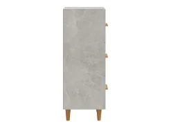 Aparador Gris Hormigón 34,5x34x90 cm Madera de Ingeniería