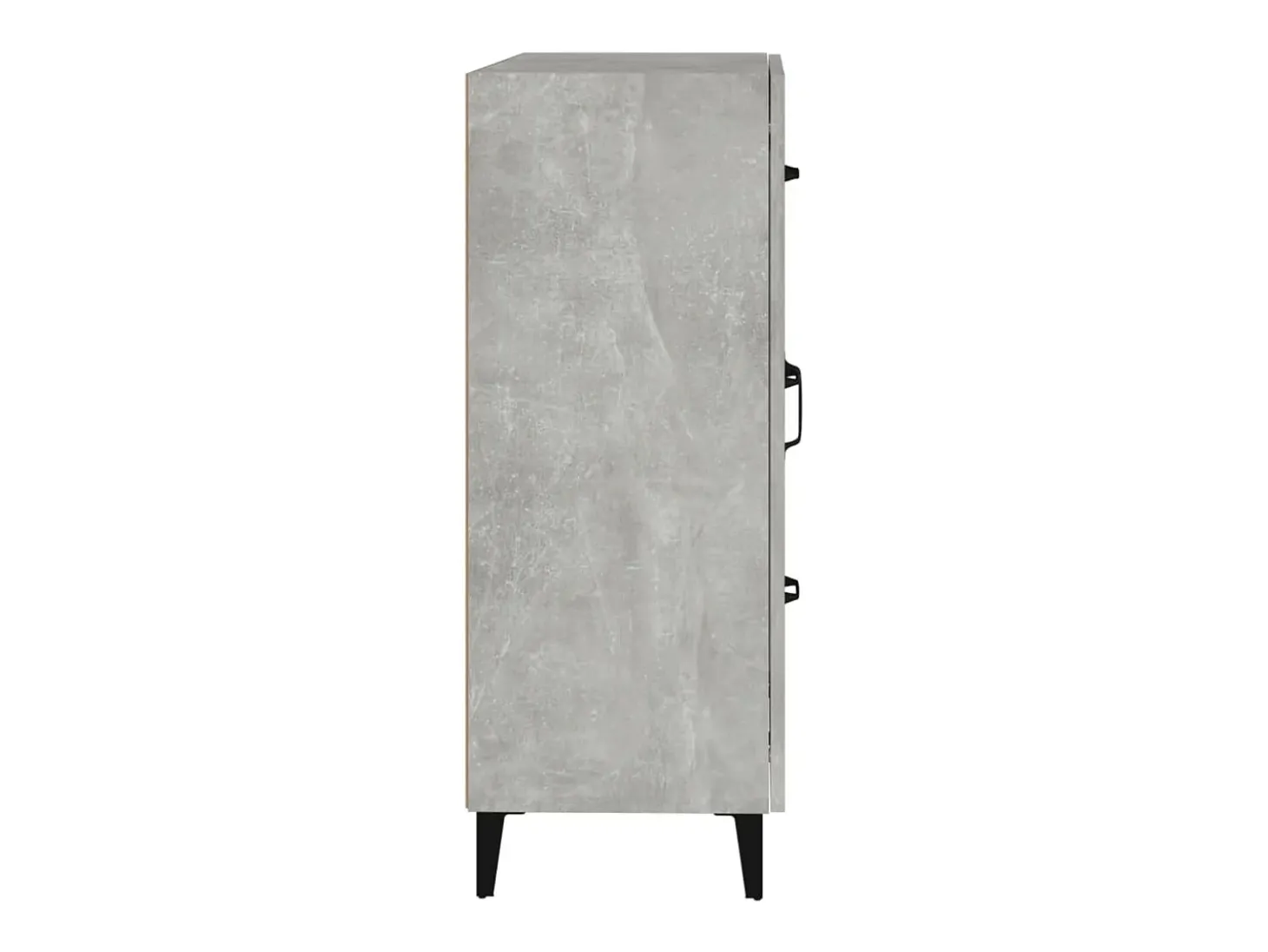 Aparador gris hormigón 69,5x34x90 cm madera de ingeniería