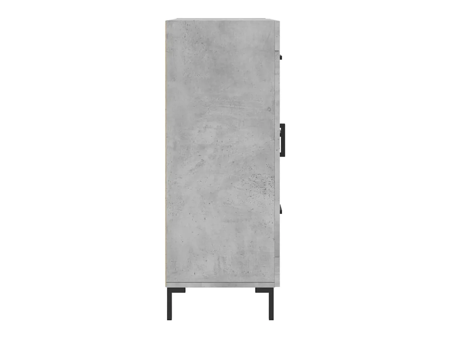 Aparador gris hormigón 69,5x34x90 cm madera de ingeniería