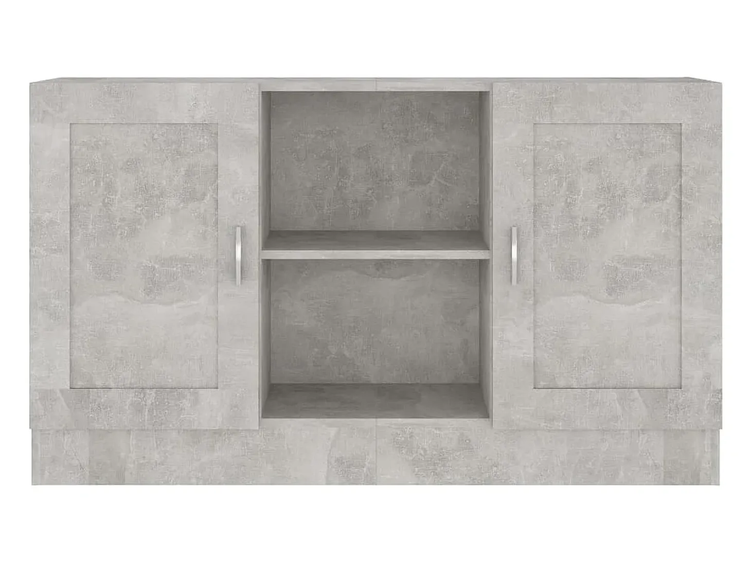 Aparador Gris Hormigón 120x30,5x70 cm Madera de Ingeniería