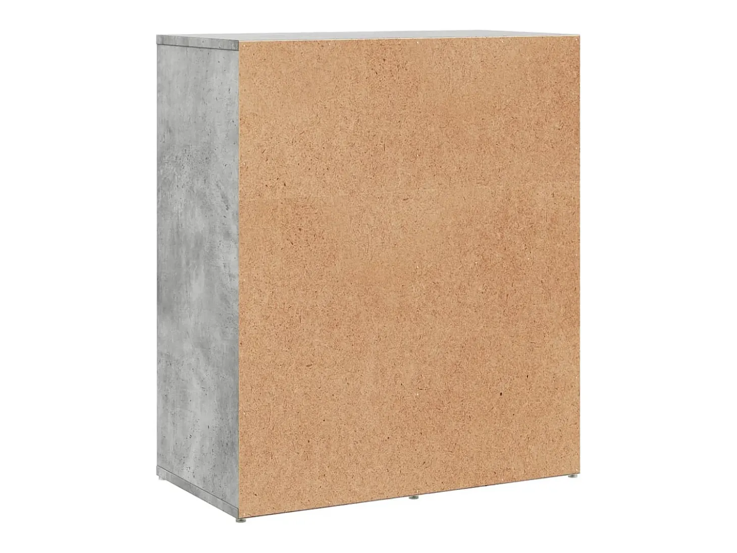 Aparador gris hormigón 60x31x70 cm madera de ingeniería