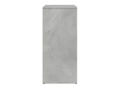 Aparador gris hormigón 60x31x70 cm madera de ingeniería