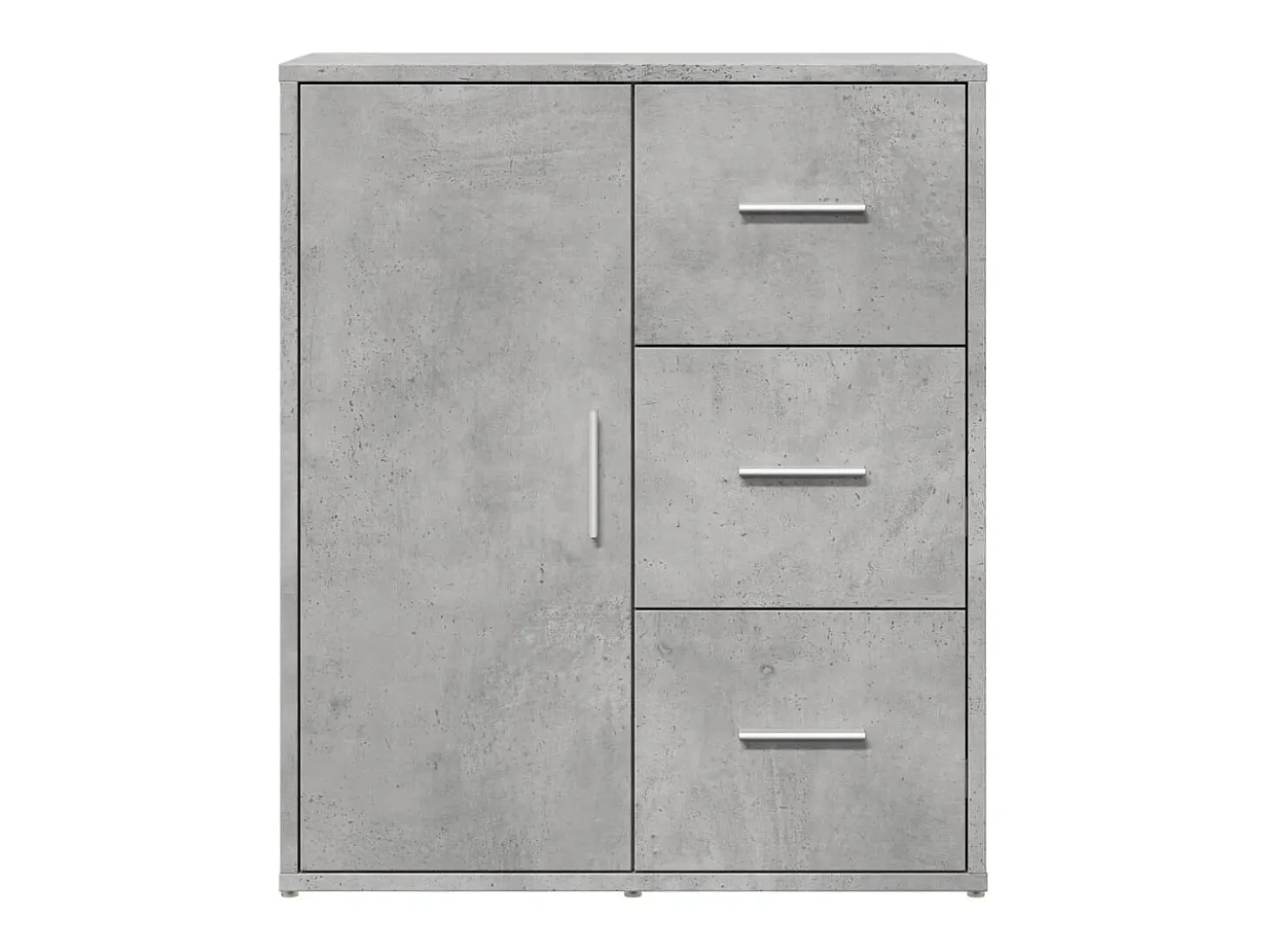 Aparador gris hormigón 60x31x70 cm madera de ingeniería