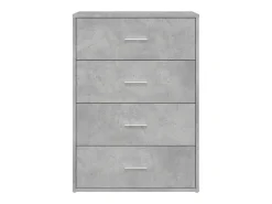 Aparador gris hormigón 60x31x84 cm madera de ingeniería
