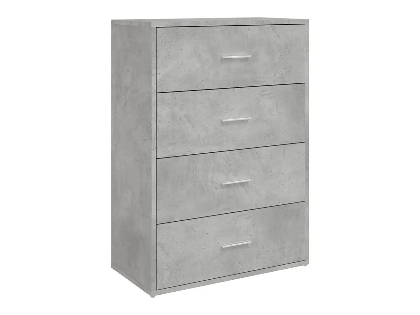 Aparador gris hormigón 60x31x84 cm madera de ingeniería