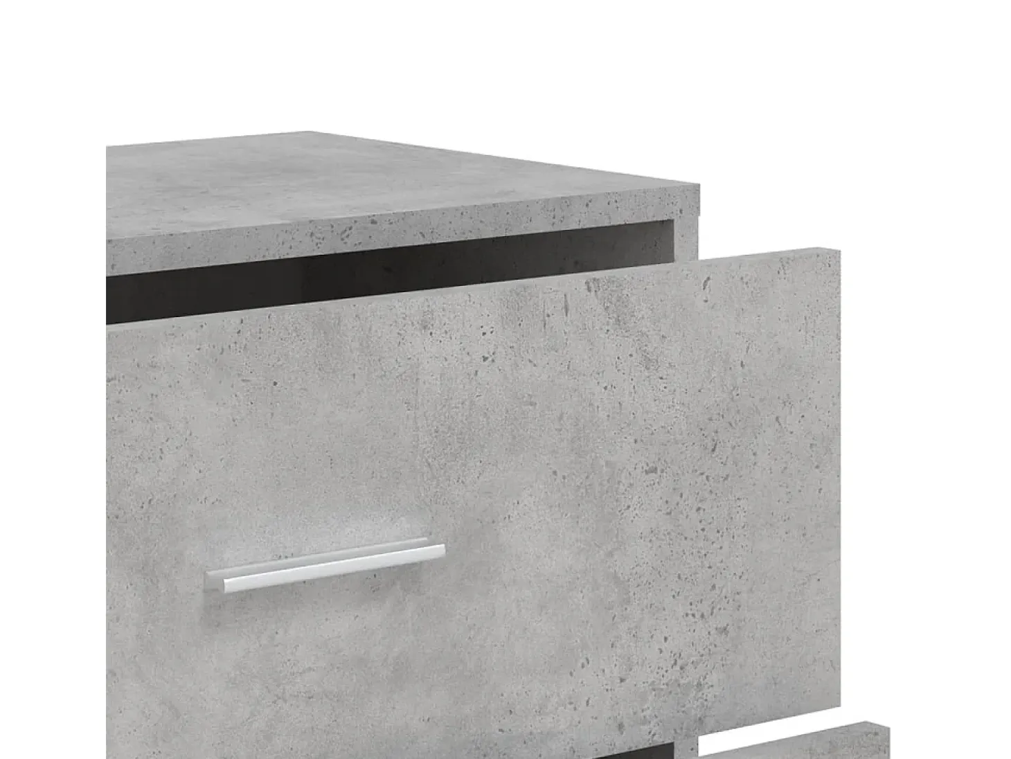Aparador gris hormigón 60x31x84 cm madera de ingeniería