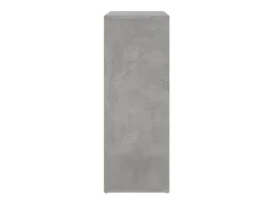 Aparador gris hormigón 60x31x84 cm madera de ingeniería