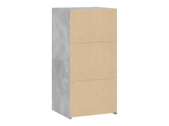 Aparador gris hormigón 45x41x93 cm madera de ingeniería