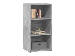 Aparador gris hormigón 45x41x93 cm madera de ingeniería