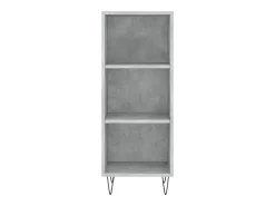 Aparador gris hormigón 34,5x32,5x90 cm madera de ingeniería