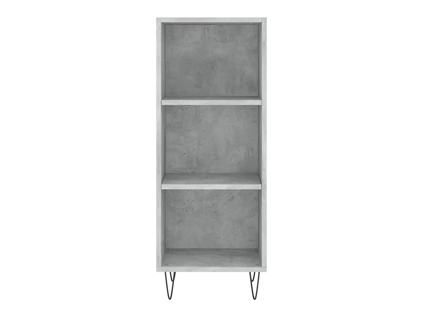 Aparador gris hormigón 34,5x32,5x90 cm madera de ingeniería